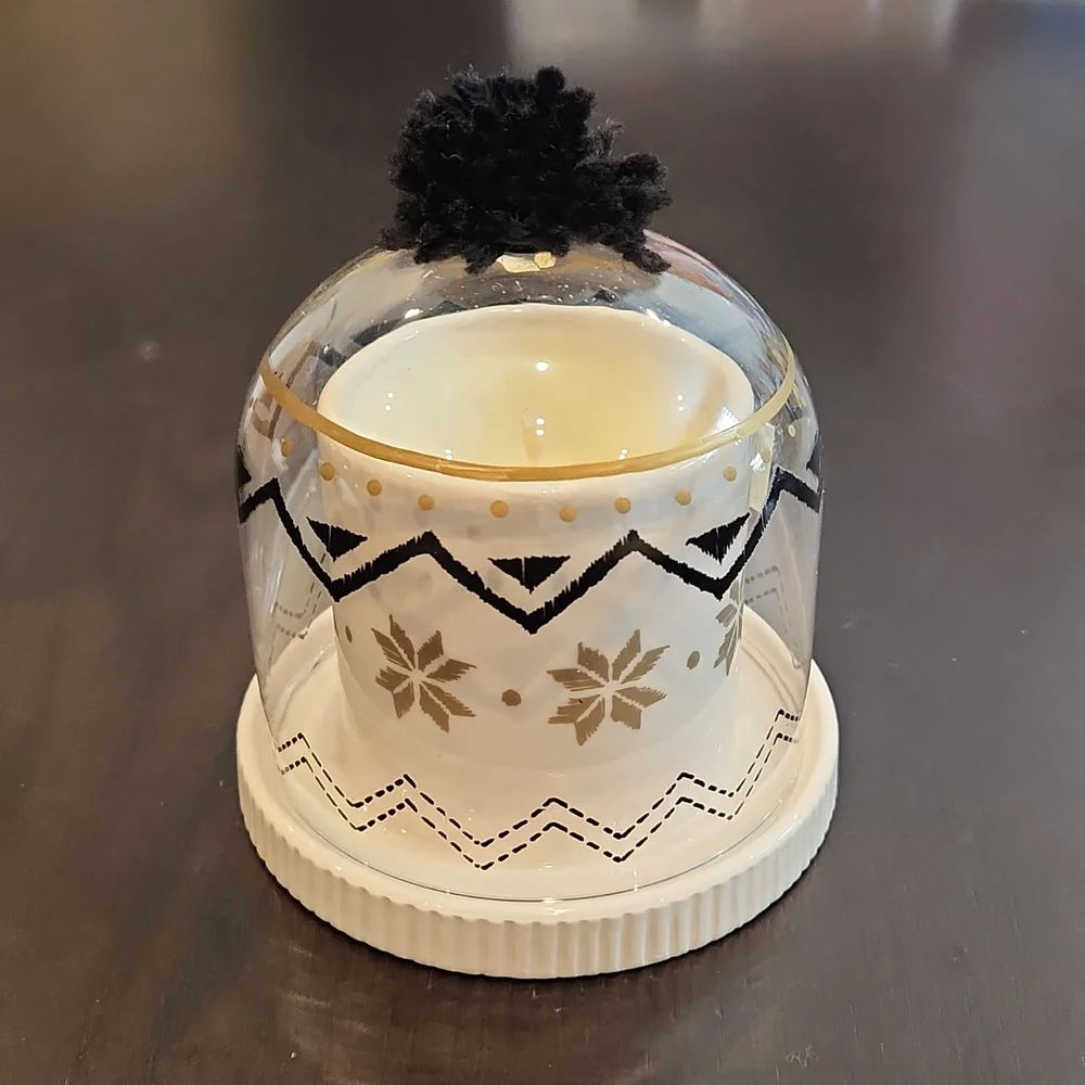 West elm, Soy candle in a glass candle dome, New